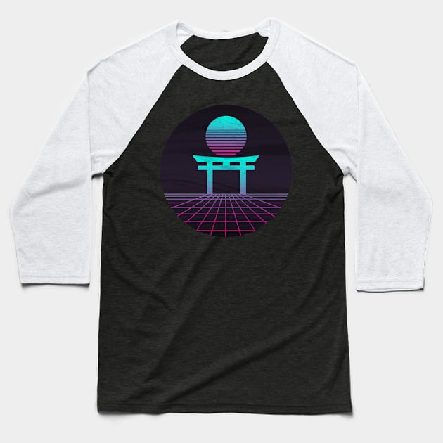 Neon Japan Baseball T-Shirt by DylanBlairIllustration